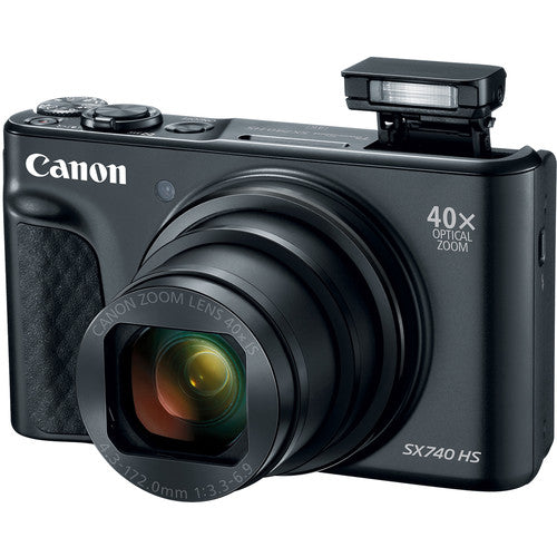 Canon PowerShot SX740 HS – 40x Optical Zoom Digital Camera (Black)