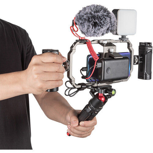 SmallRig All-in-One Smartphone Vlogging Kit – LED Light, Mic, Tripod & Cage