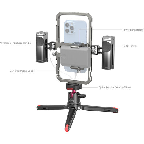 SmallRig All-in-One Video Kit Pro – Advanced Smartphone Vlogging & Streaming Rig