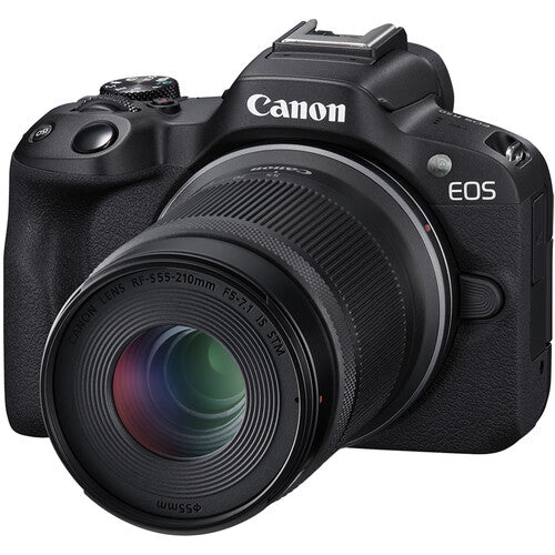Canon EOS R50 Mirrorless Camera with 18-45mm & 55-210mm Lenses – Black