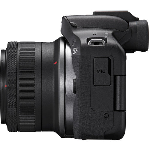 Canon EOS R50 Mirrorless Camera with 18-45mm & 55-210mm Lenses – Black