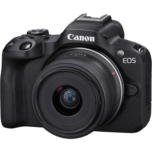 Canon EOS R50 Mirrorless Camera with 18-45mm & 55-210mm Lenses – Black