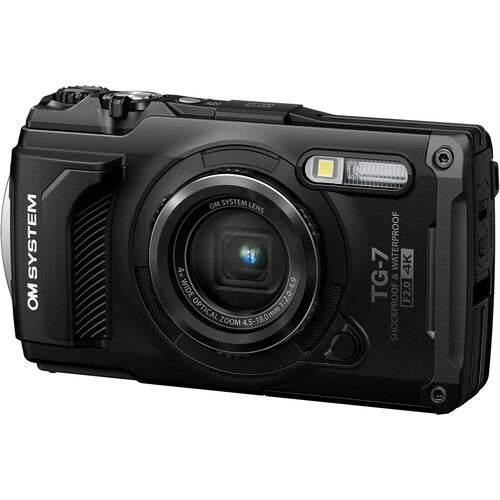 OM System Tough TG-7 Waterproof Digital Camera (Black)