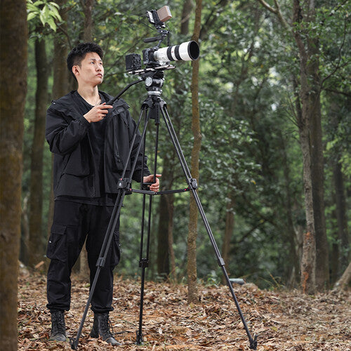 Ulanzi T046 VideoFast Heavy-Duty Carbon Fiber Tripod with Fluid Head