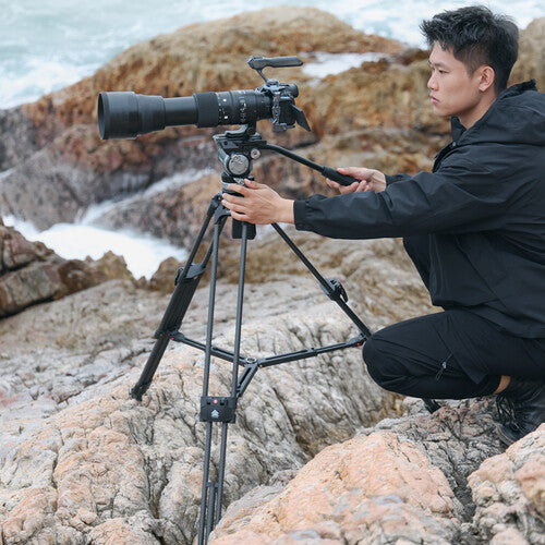 Ulanzi T046 VideoFast Heavy-Duty Carbon Fiber Tripod with Fluid Head
