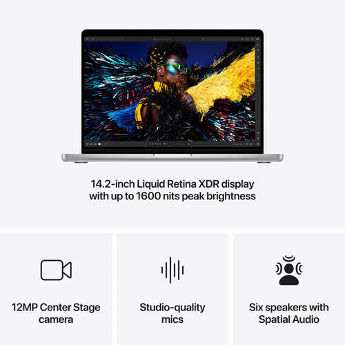 Apple 14" MacBook Pro (M4 Pro, 24GB RAM, 1TB SSD) - Silver (Late 2024)