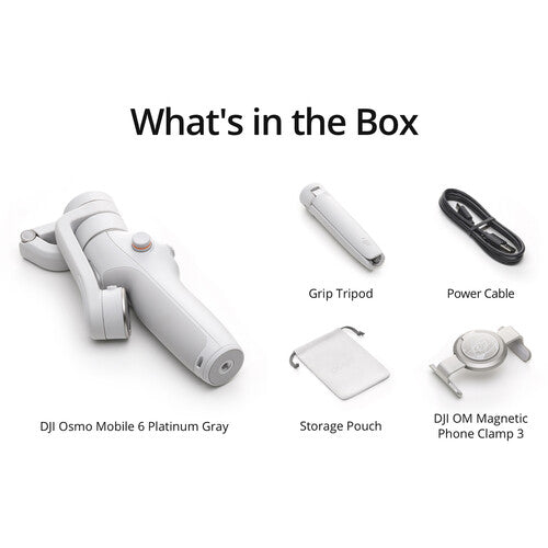 DJI Osmo Mobile 6 Smartphone Gimbal Stabilizer (Platinum Gray)