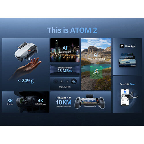 Potensic ATOM 2 Drone (Fly More Combo) – 8K Camera