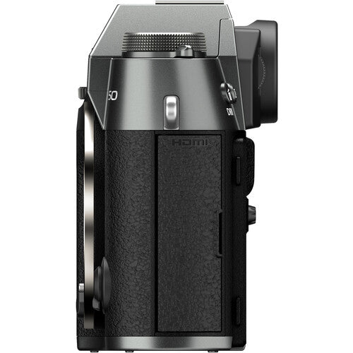 FUJIFILM X-T50 Mirrorless Camera – Charcoal Silver