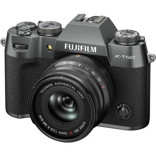 FUJIFILM X-T50 Mirrorless Camera – Charcoal Silver