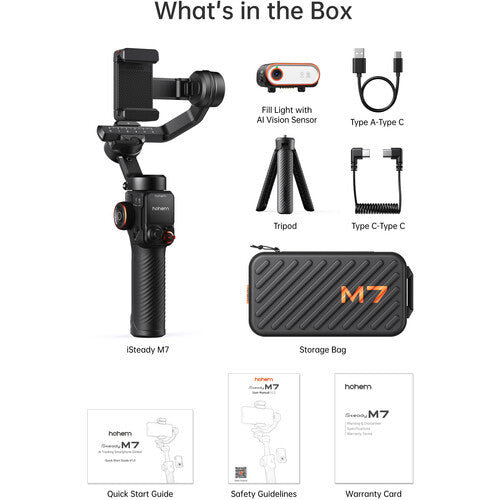 Hohem iSteady M7 AI Smartphone Gimbal with Remote & Fill Light