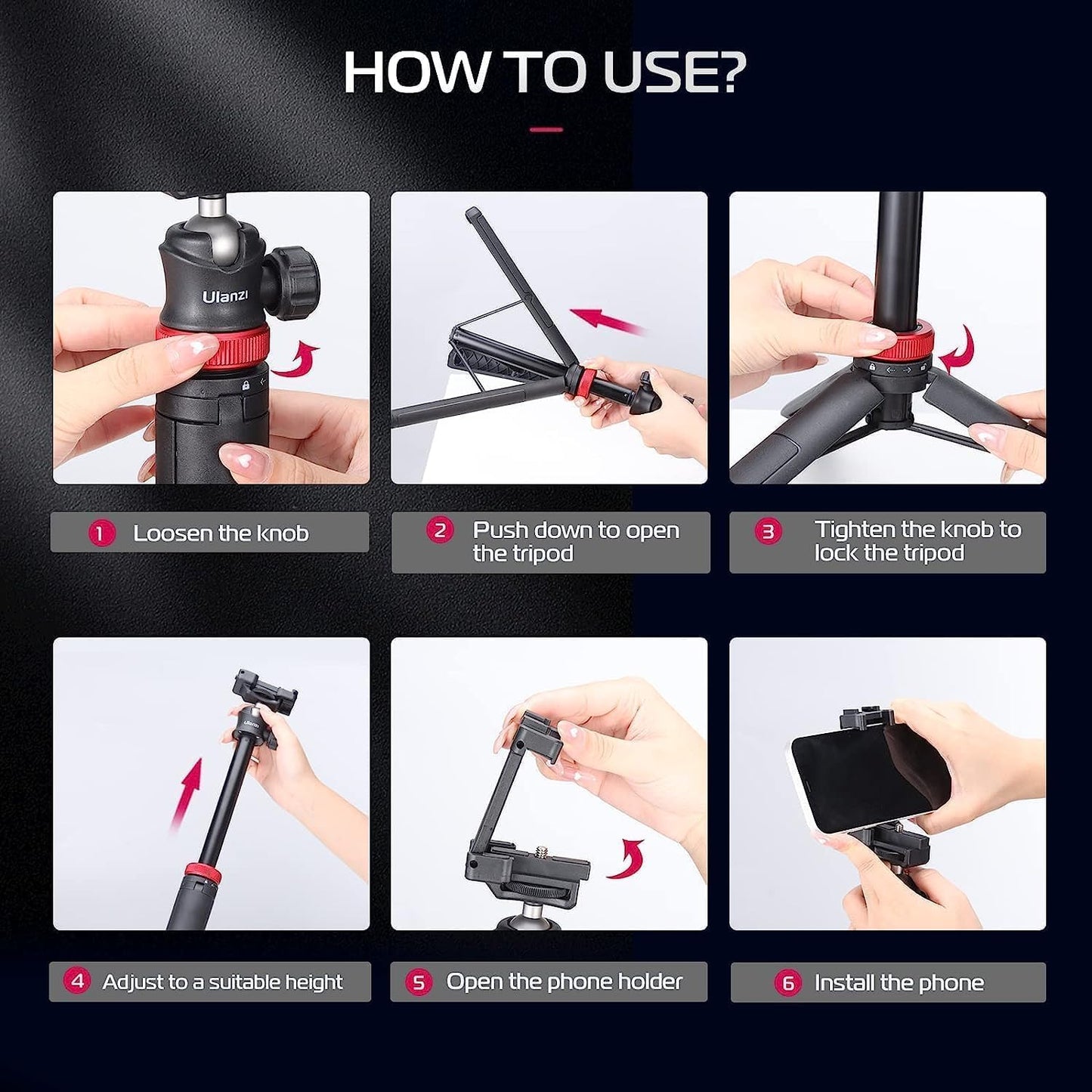 Ulanzi MT-44 Extendable Tripod with Wireless Remote