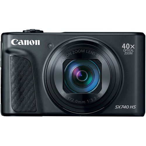 Canon PowerShot SX740 HS Creator Kit – Black (Includes 64GB Card + Case)