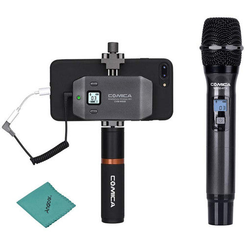 Comica CVM-WS50H Wireless Handheld Microphone Kit for Smartphones