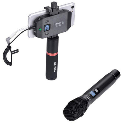 Comica CVM-WS50H Wireless Handheld Microphone Kit for Smartphones