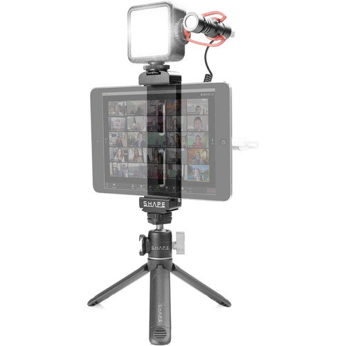 SHAPE iPad Vlogging Kit with Tripod, LED Light & Shotgun Mic