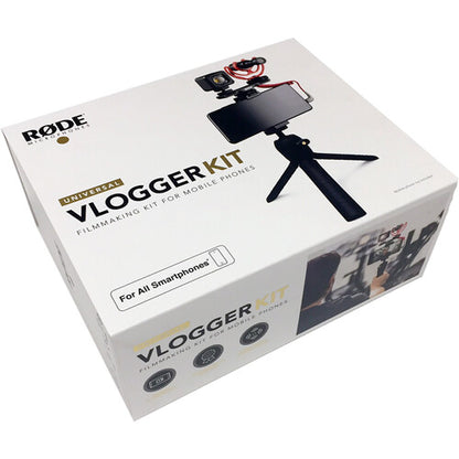 RØDE Vlogger Kit Universal – Shotgun Mic, Light & Tripod for 3.5mm Smartphones