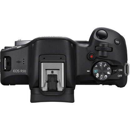 Canon EOS R50 Mirrorless Camera with 18-45mm Lens – Black