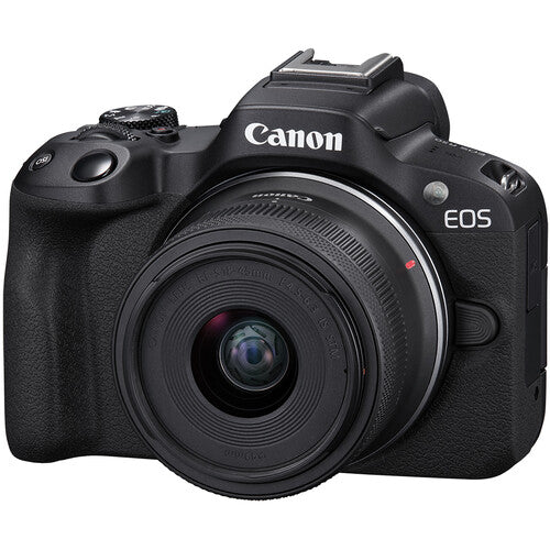 Canon EOS R50 Mirrorless Camera with 18-45mm Lens – Black