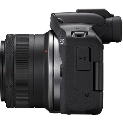 Canon EOS R50 Mirrorless Camera with 18-45mm & 55-210mm Lenses – Black