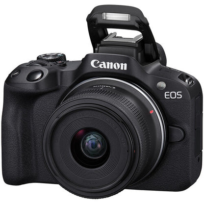 Canon EOS R50 Mirrorless Camera with 18-45mm & 55-210mm Lenses – Black