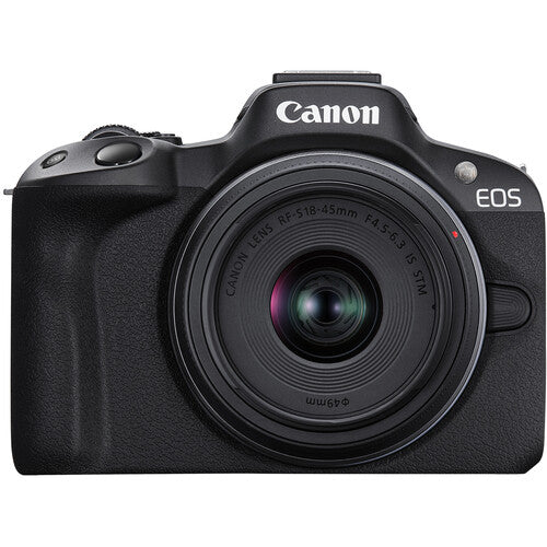 Canon EOS R50 Mirrorless Camera with 18-45mm Lens – Black