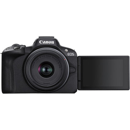 Canon EOS R50 Mirrorless Camera with 18-45mm Lens – Black