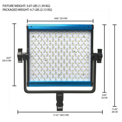 Dracast X Series LED500 RGBWW 3-Light Travel Kit