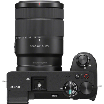 Sony a6700 Mirrorless Camera with 18–135mm Lens – APS-C 4K Creator Kit