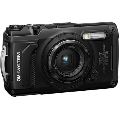 OM System Tough TG-7 Waterproof Digital Camera (Black)