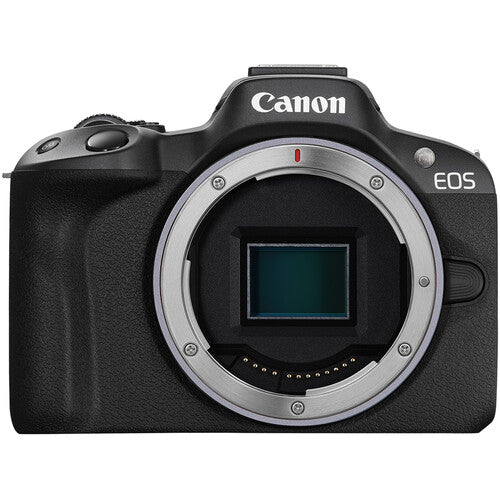 Canon EOS R50 Content Creator Kit with 18-45mm Lens, Tripod Grip & Stereo Mic – Black