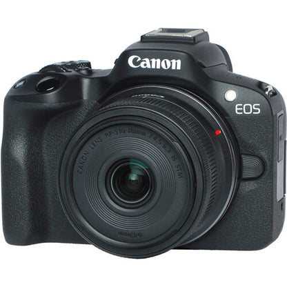Canon EOS R50 Video Creator Kit with RF-S 10-18mm Lens & Tripod Grip – Black