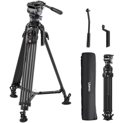Ulanzi T046 VideoFast Heavy-Duty Carbon Fiber Tripod with Fluid Head