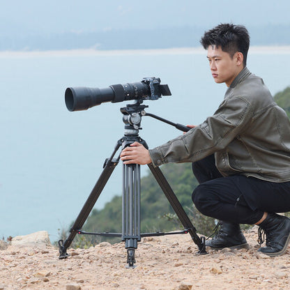 Ulanzi T046 VideoFast Heavy-Duty Carbon Fiber Tripod with Fluid Head
