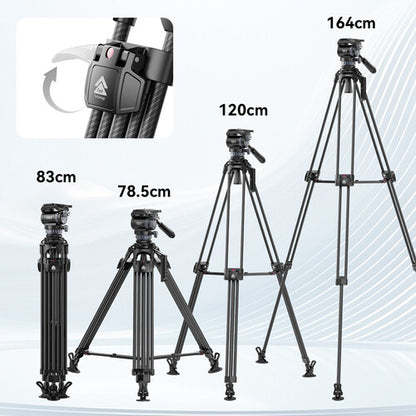 Ulanzi T046 VideoFast Heavy-Duty Carbon Fiber Tripod with Fluid Head