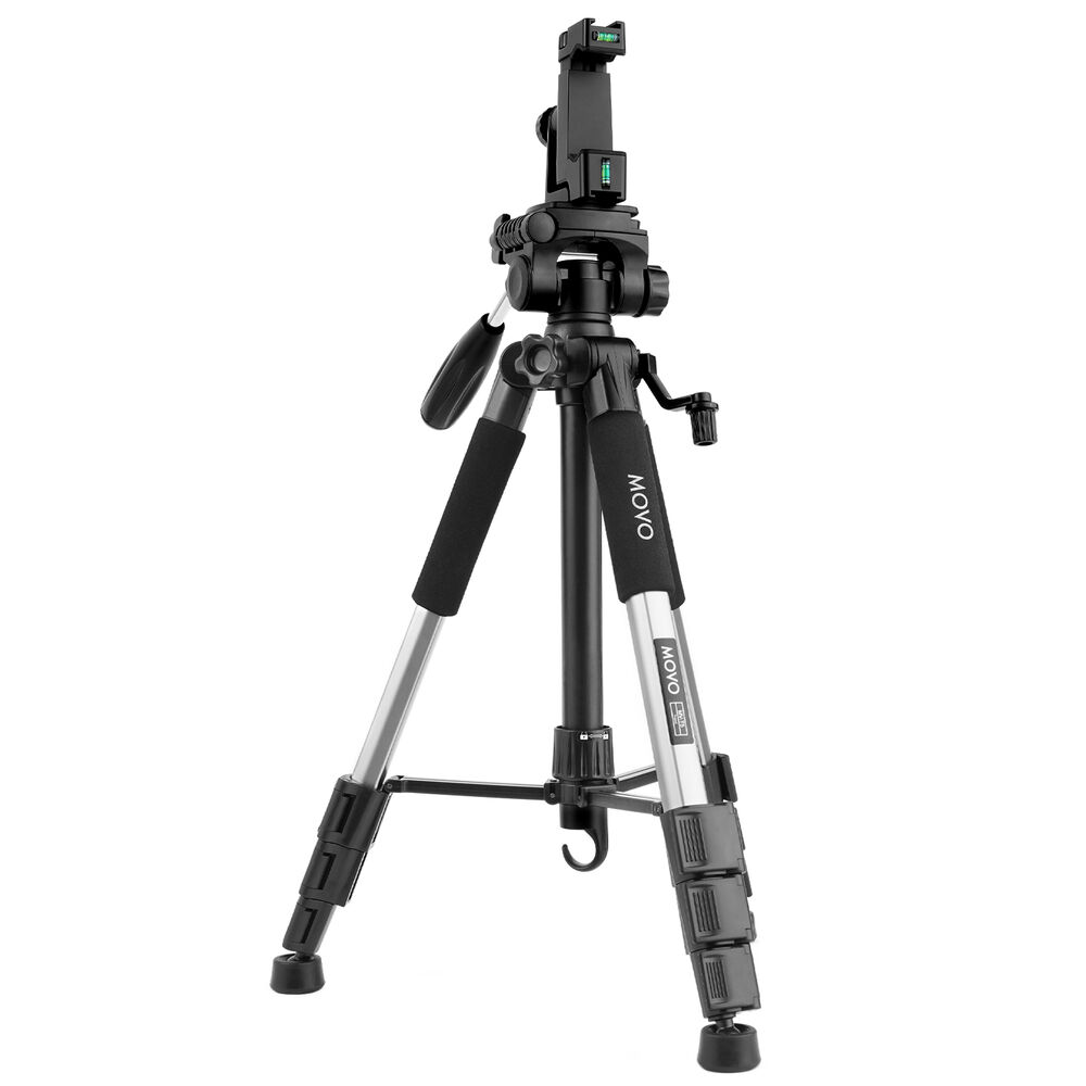 Movo iVlogger-PRO Vlogging Kit with RGB Light, Microphone & MV-T5 57” Tripod