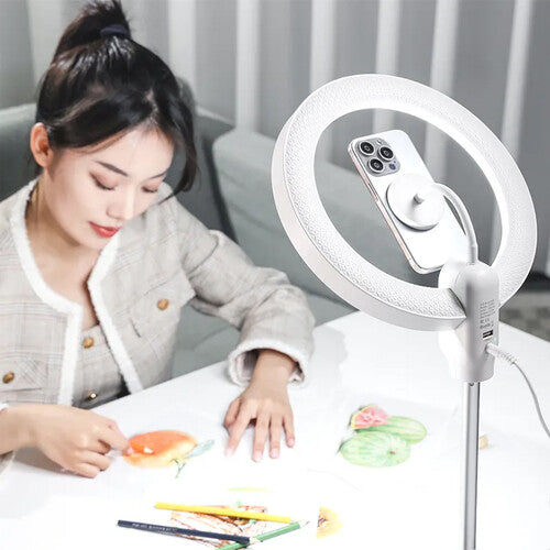 Ulanzi T015 10" Bi-Color LED Ring Light with Magnetic Mount & Telescopic Tripod