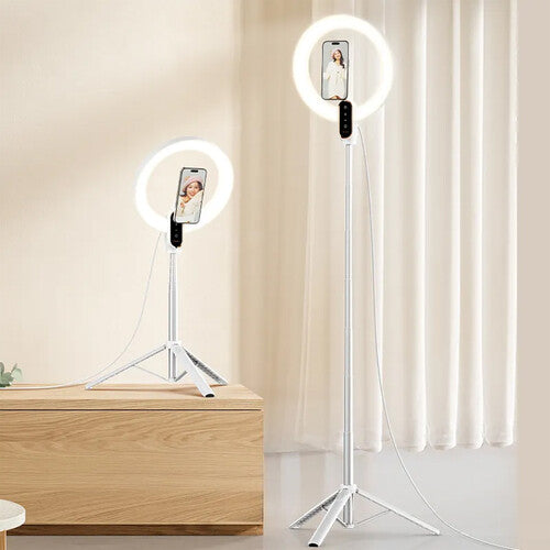 Ulanzi T015 10" Bi-Color LED Ring Light with Magnetic Mount & Telescopic Tripod