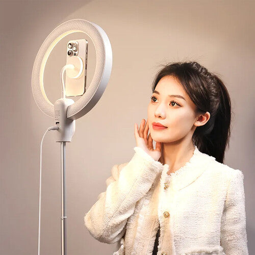 Ulanzi T015 10" Bi-Color LED Ring Light with Magnetic Mount & Telescopic Tripod