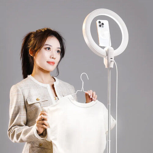 Ulanzi T015 10" Bi-Color LED Ring Light with Magnetic Mount & Telescopic Tripod