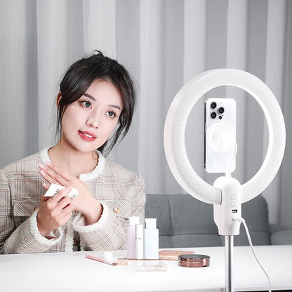 Ulanzi T015 10" Bi-Color LED Ring Light with Magnetic Mount & Telescopic Tripod