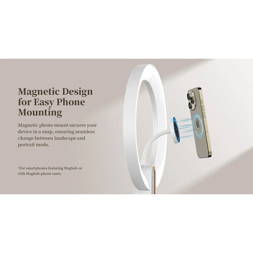 Ulanzi T015 10" Bi-Color LED Ring Light with Magnetic Mount & Telescopic Tripod