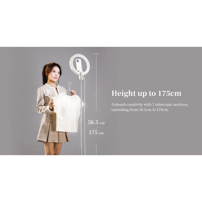 Ulanzi T015 10" Bi-Color LED Ring Light with Magnetic Mount & Telescopic Tripod