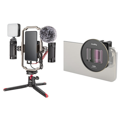 SmallRig All-in-One Smartphone Vlogging Kit with 1.55x Anamorphic Lens