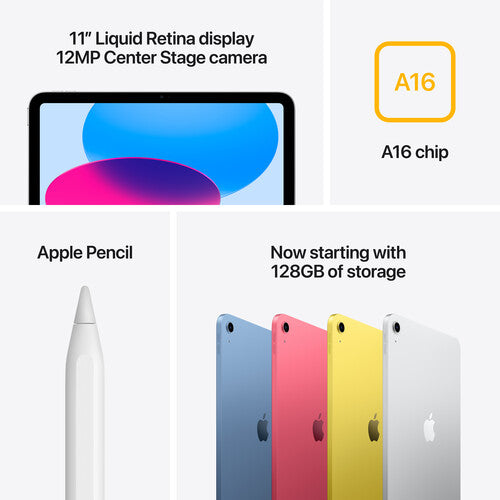 Apple 11" iPad (A16 Chip, 256GB, Wi-Fi Only, Silver)