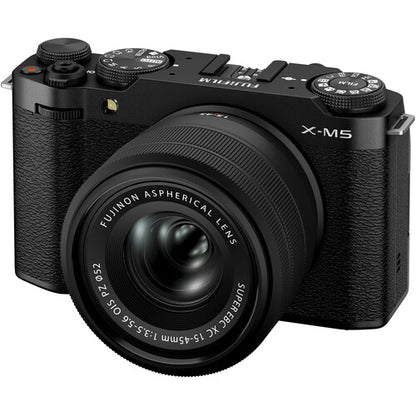 FUJIFILM X-M5 Mirrorless Camera with XC 15-45mm f/3.5-5.6 OIS PZ Lens (Black)