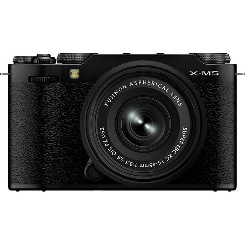 FUJIFILM X-M5 Mirrorless Camera with XC 15-45mm f/3.5-5.6 OIS PZ Lens (Black)