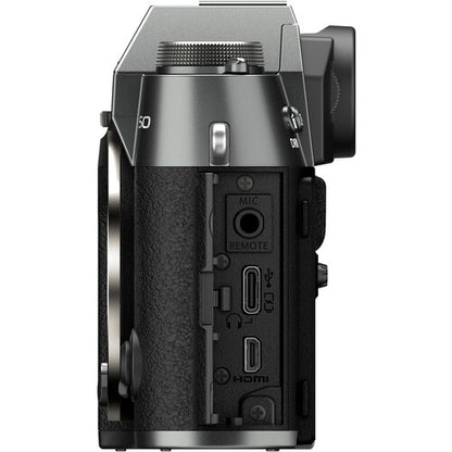FUJIFILM X-T50 Mirrorless Camera – Charcoal Silver