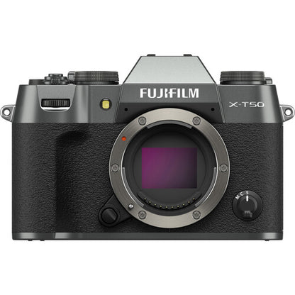 FUJIFILM X-T50 Mirrorless Camera – Charcoal Silver