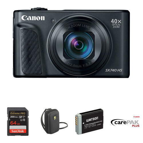 Canon PowerShot SX740 HS Deluxe Creator Kit – Black
